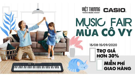 Mua Nhạc Cụ CASIO Giá Sốc Trong Việt Thương Music Fair 2020