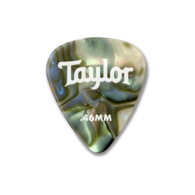 Taylor Celluloid 351 Guitar Picks, Abalone, 12-Pack 