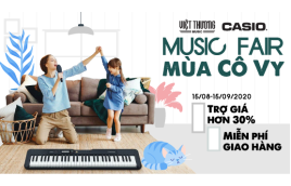 Các nhạc cụ thương hiệu Casio giảm giá 30% trong Music fair mùa thứ 7 - 2020