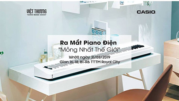 Ra mắt Piano điện mỏng nhất thế giới tại Việt Thương Music Royal City