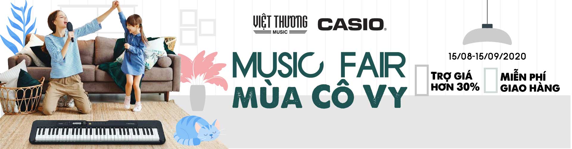 Casio Khuyến Mãi Sốc Việt Thương Music Fair 2020