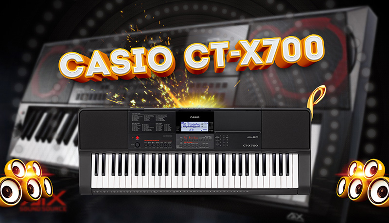 Đàn Organ Casio CT-X700 thuộc dòng sản phẩm CT-X Series hoàn toàn mới của Casio
