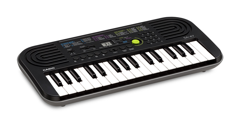 Đàn Organ Casio SA-47 có nút lựa chọn âm thanh rất đơn giản, dễ sử dụng