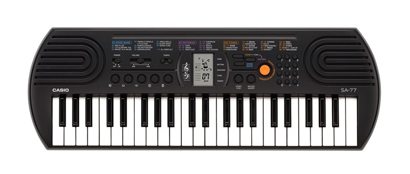 Đàn Organ Casio SA-77 có nút lựa chọn âm thanh rất đơn giản