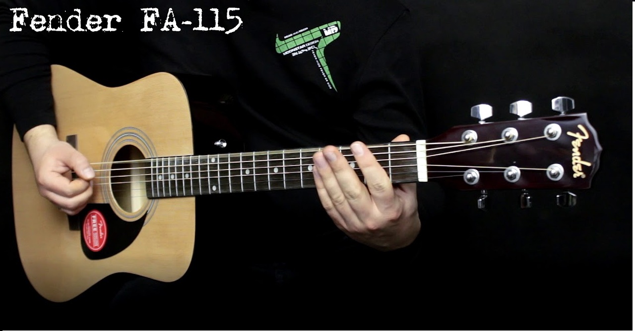  Fender Acoustic FA-115 nổi bật với kiểu dáng sang trọng và chắc chắn