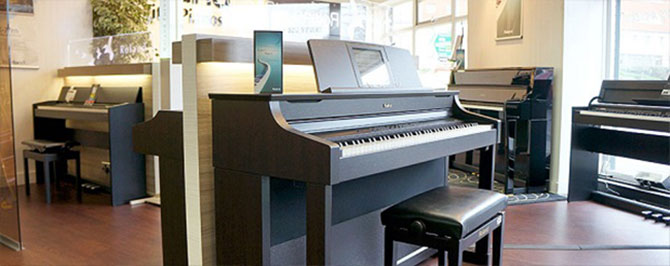 cửa hàng bán các dòng đàn piano điện phân bố khắp các quận huyện ở Hà nội