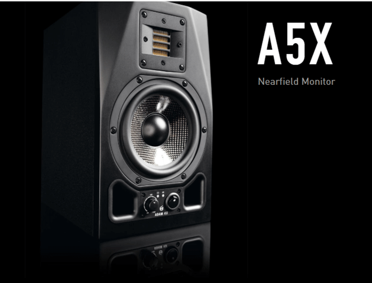 Adam A5X với thiết kế đặc biệt cho màng loa bass