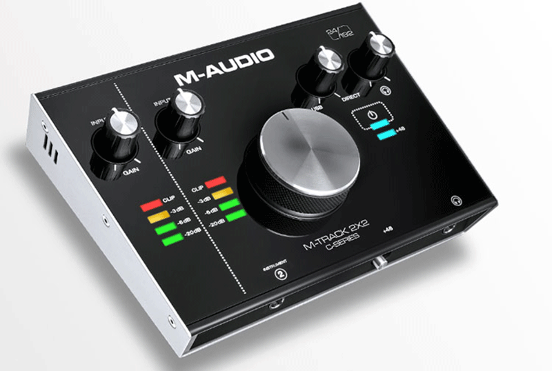 M-Audio M-Track 2x2 nổi bật với thiết kế chuyên nghiệp
