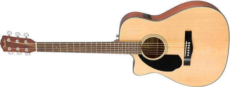 Đàn Guitar Fender CC-60SCE LH có kiểu dáng Cutaway Concert
