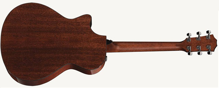 Guitar 512CE mặt sau và hai bên hông được làm bằng gỗ mahogany