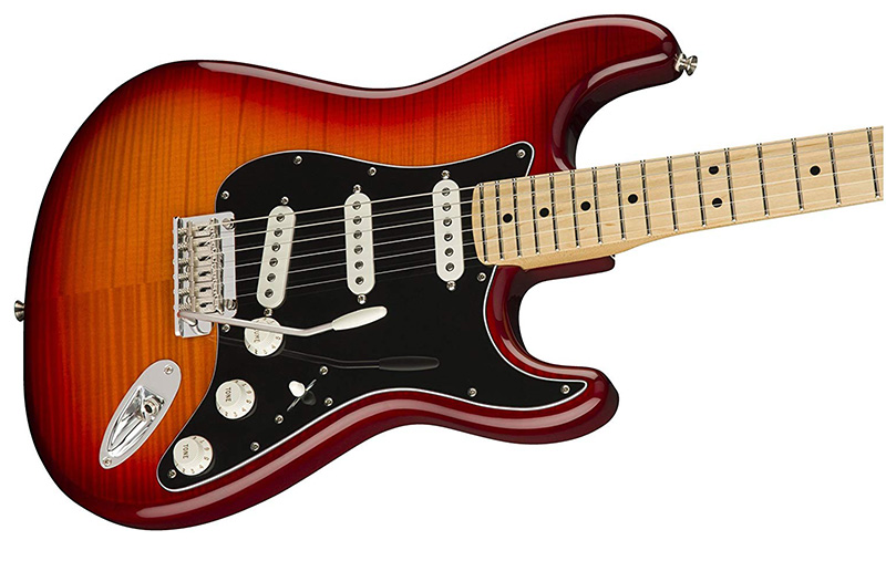 Đàn Guitar điện Fender Player Strat PLS TOP MN có âm thanh truyền cảm