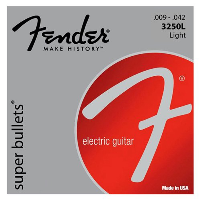 Dây đàn Guitar điện FENDER 3250 L 9-42 BULLET  size 09-42 ổn định độ bền cao âm thanh ấm áp 