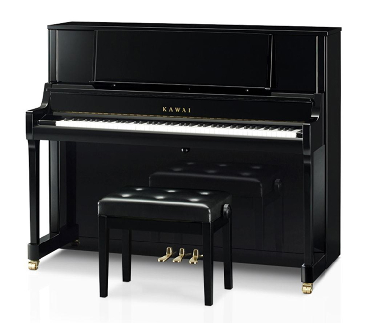 Đàn piano Kawai K400 nổi bật với thiết kế sang trọng